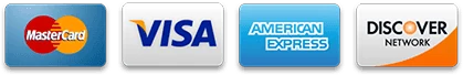 Accepted payment cards: Mastercard, Visa, American Express, Discover